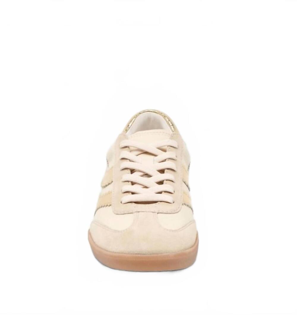 NEW DOLCE VITA women's merit sneaker in white gold - Picture 5 of 6